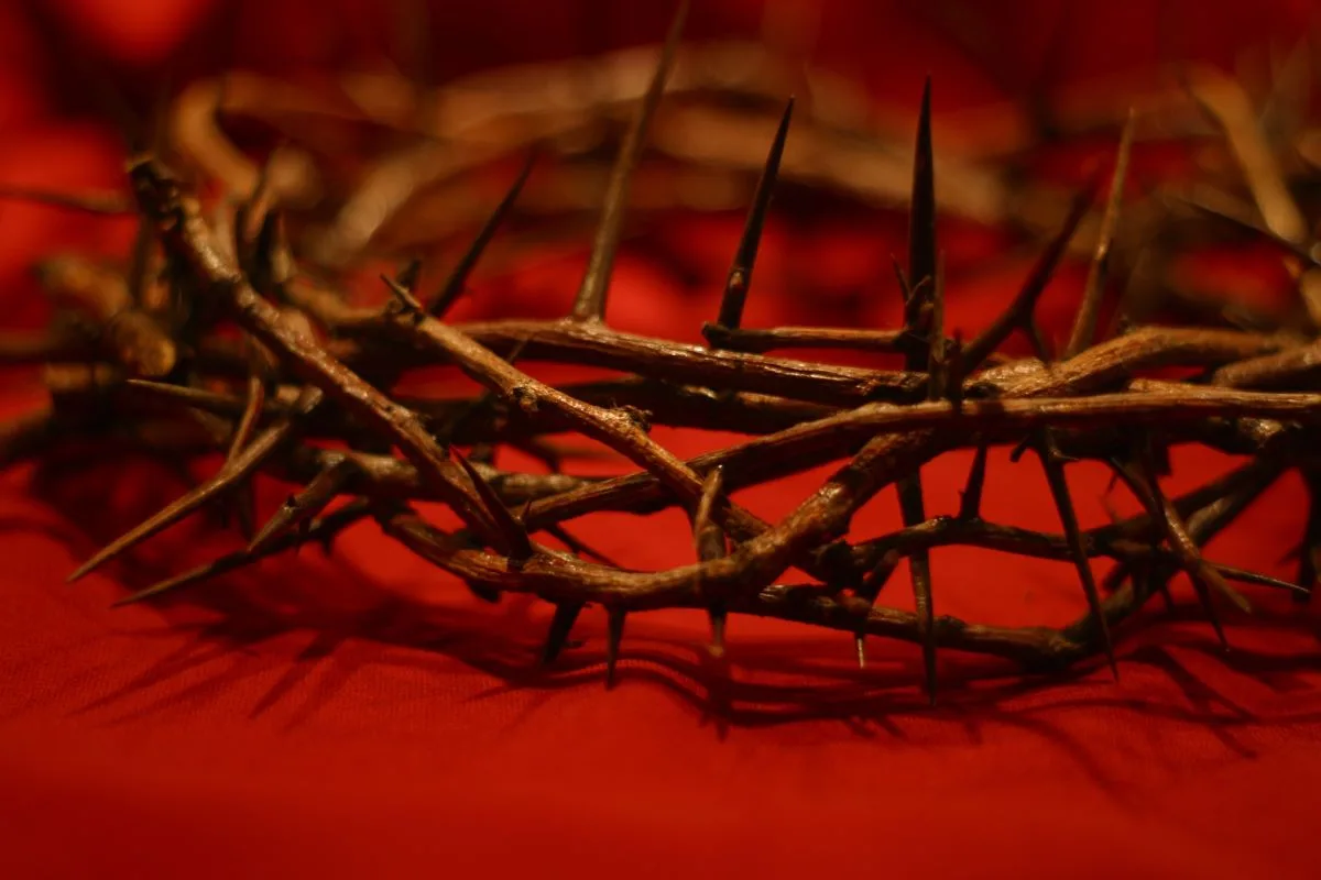 Crown of thorns representing Jesus's suffering
